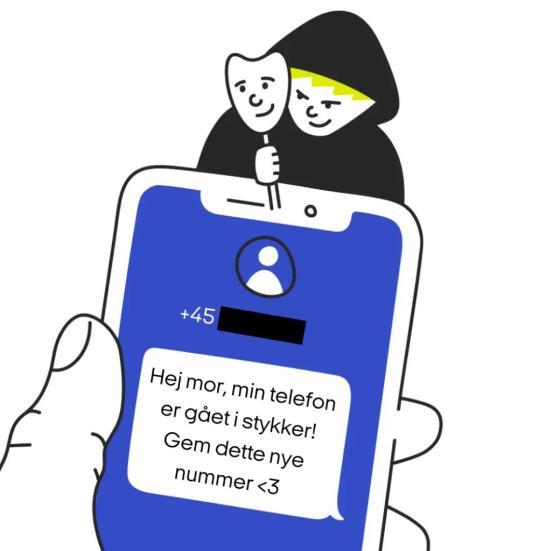 Sikkerdigital.dk kampagne Bekendt i knibe-svindel