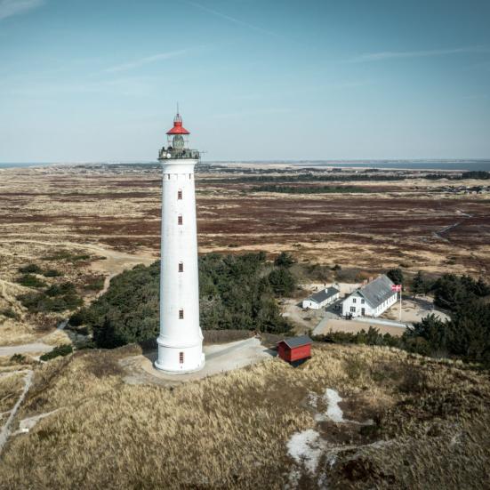 Lyngvig Fyr. Holmsland Klitvej 109, 6960 Hvide Sande.