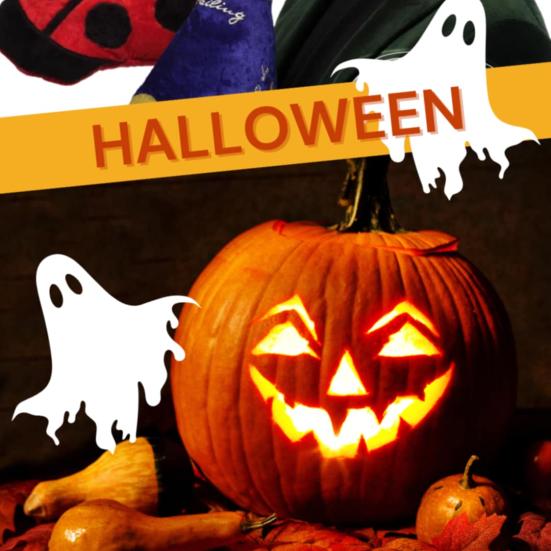 Halloween på biblioteket med halloween Hatteteater