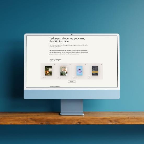 Foto af inspirationsside med bøger, du altid kan låne