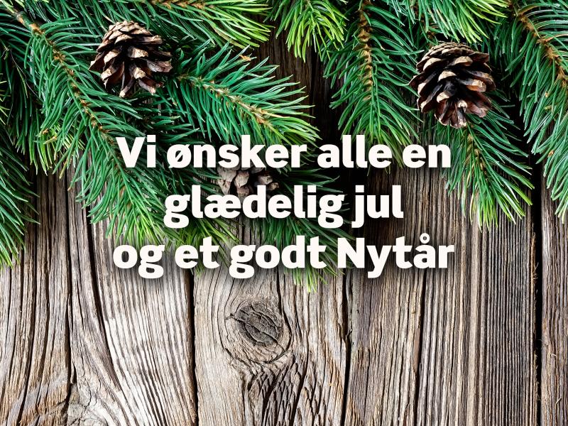 Vi ønsker alle en glædelig jul og et godt Nytår