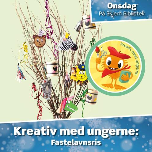 Kreativ med ungerne - Fastelavnsris på Skjern Bibliotek onsdag den 11. februar kl. 10.00-13.00