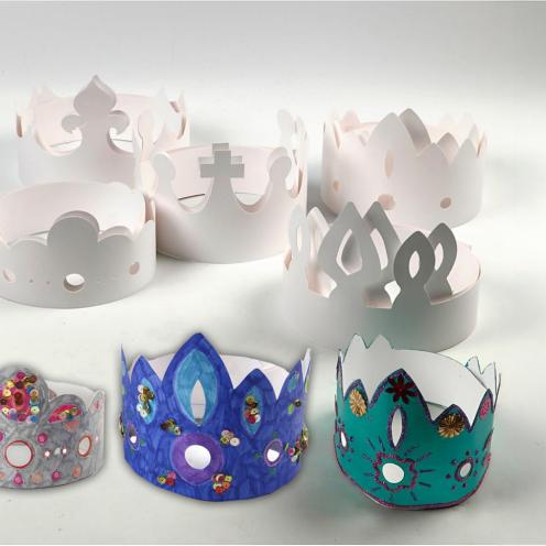 Dekorer din egen krone på børnebiblioteket fra mandag den 18. maj til mandag den 25. maj