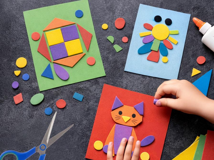 På Skjern Bibliotek har vi i dag fundet mosgummi frem. Kom og lav dit eget farverige kort med mønstre af mosgummi.