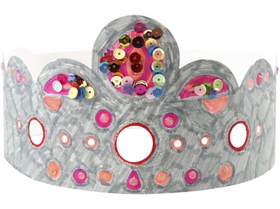 Dekorer din egen krone på børnebiblioteket i Ringkøbing, Skjern, Videbæk, Hvide Sande og Tarm.