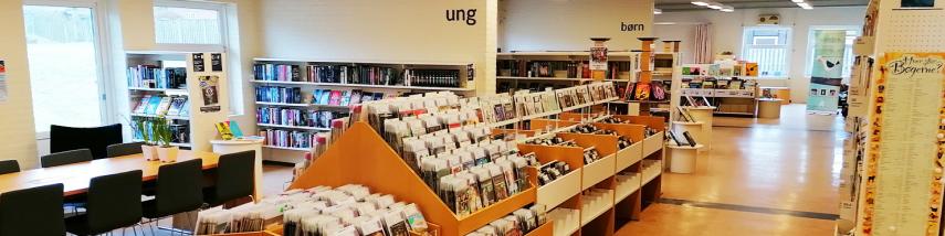 Biblioteksrum på Videbæk Bibliotek