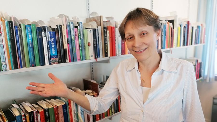 Bibliotekar og biblioteksleder Dorthe Rosenkjær. Foto: Pressefoto